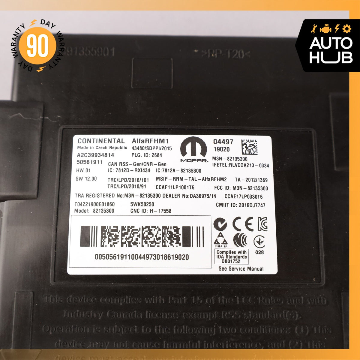 17-23 Alfa Romeo 952 Giulia Keyless Go Entry Control Module OEM 47k - photo 9