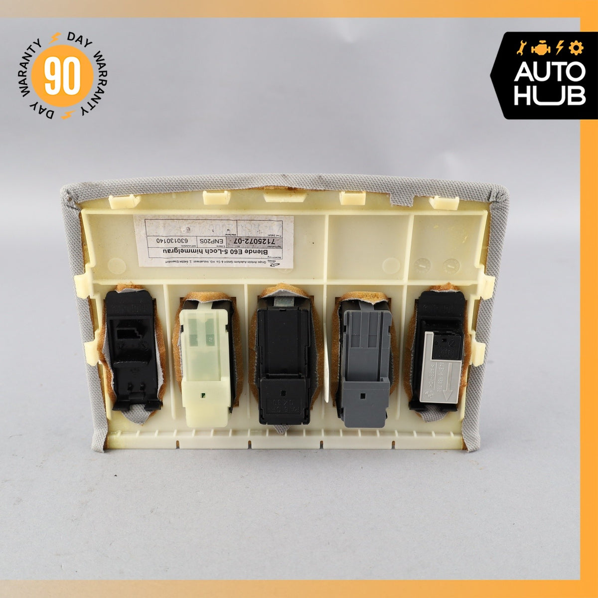 BMW E60 535i 545i Front Overhead Console Sunroof Switch Cover Trim Panel OEM - photo 5