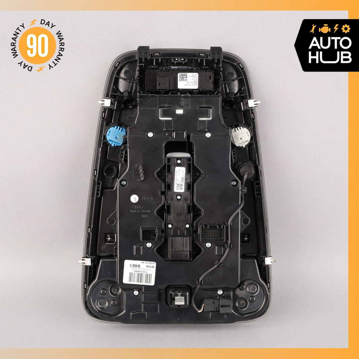 17-19 Audi 4M Q7 Front Overhead Domelight Lamp Switch Panel Black OEM 87k - photo 8