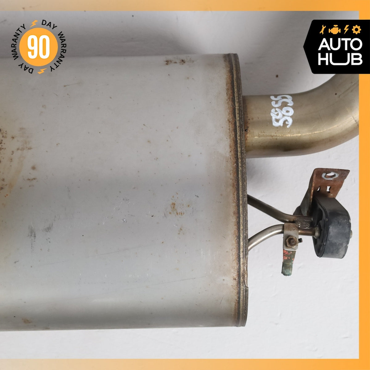 14-19 BMW F15 X5 X6 3.0L Dual Exhaust Muffler Mufflers Assembly w/ Valve OEM 86k - photo 17