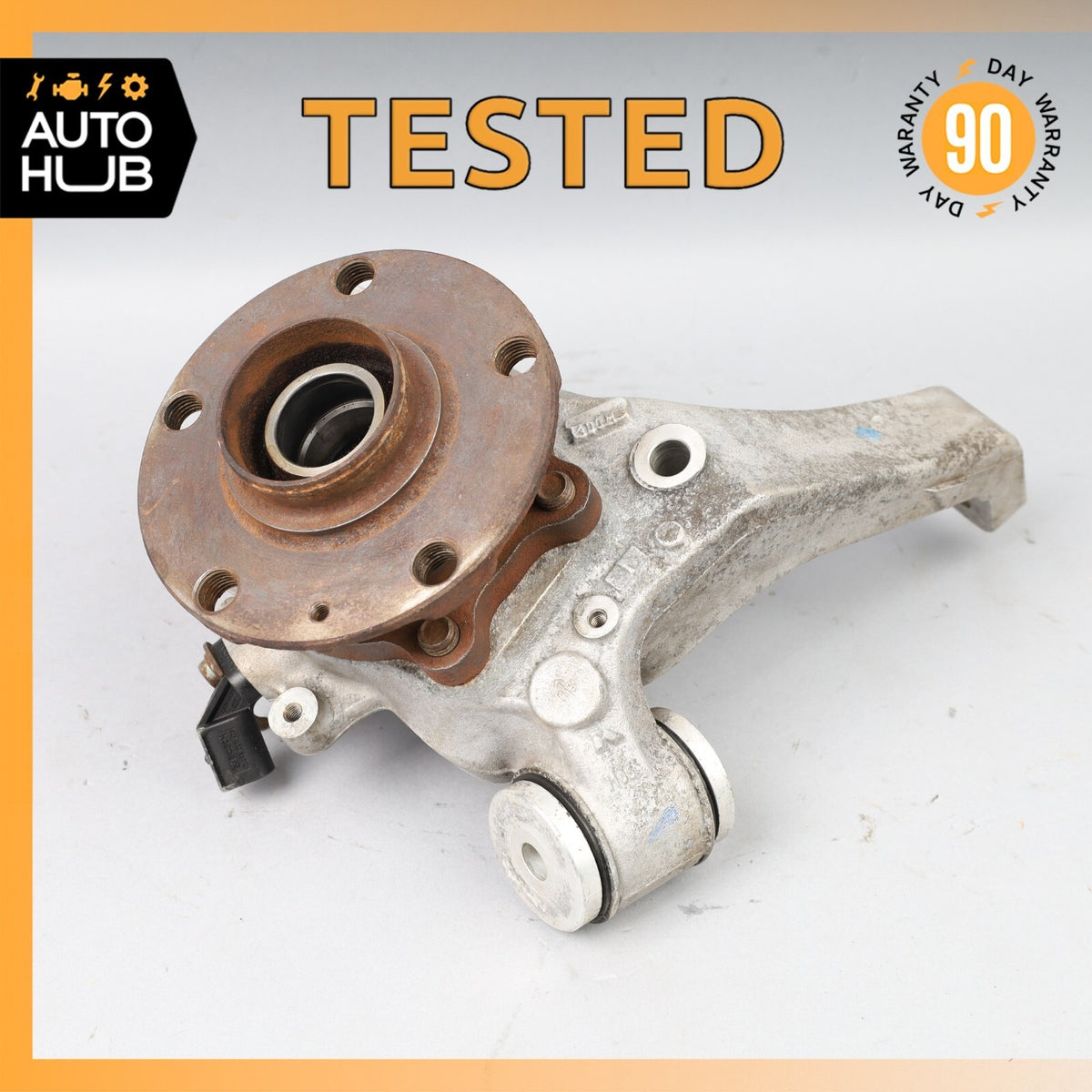 03-13 Bentley Continental GT Flying Spur Rear Left Side Spindle Knuckle Hub OEM - photo 1