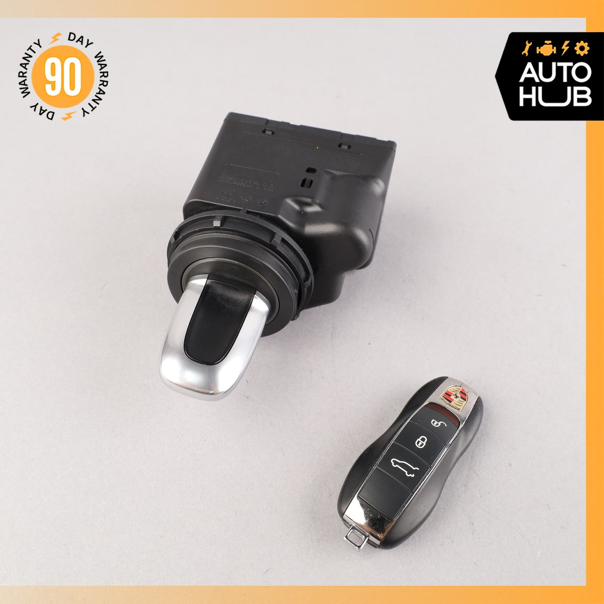 15-18 Porsche Macan 95B S Start Ignition Switch Module w/ Key 7PP905865F OEM 74k - photo 2
