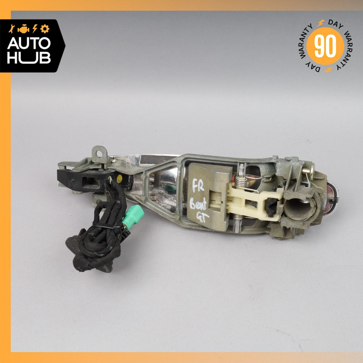 03-13 Bentley Continental GT GTC Right Side Door Handle Keyless Go Silver OEM - photo 10
