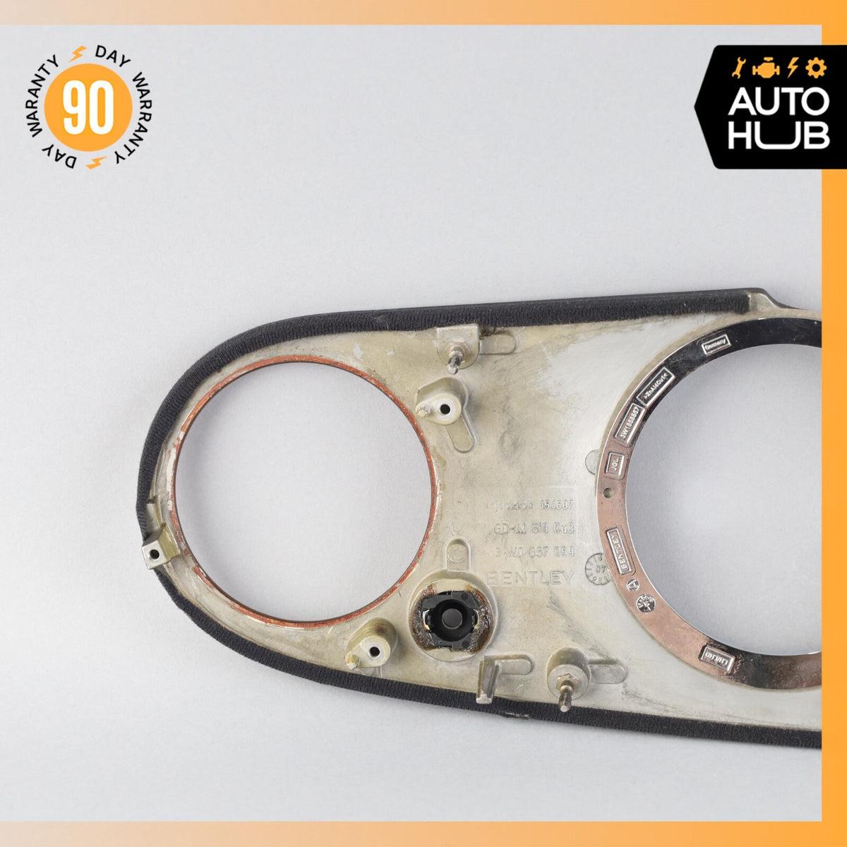 03-13 Bentley Continental GTC GT Dash Panel Speedometer Bezel Trim Wood OEM 46k - photo 7