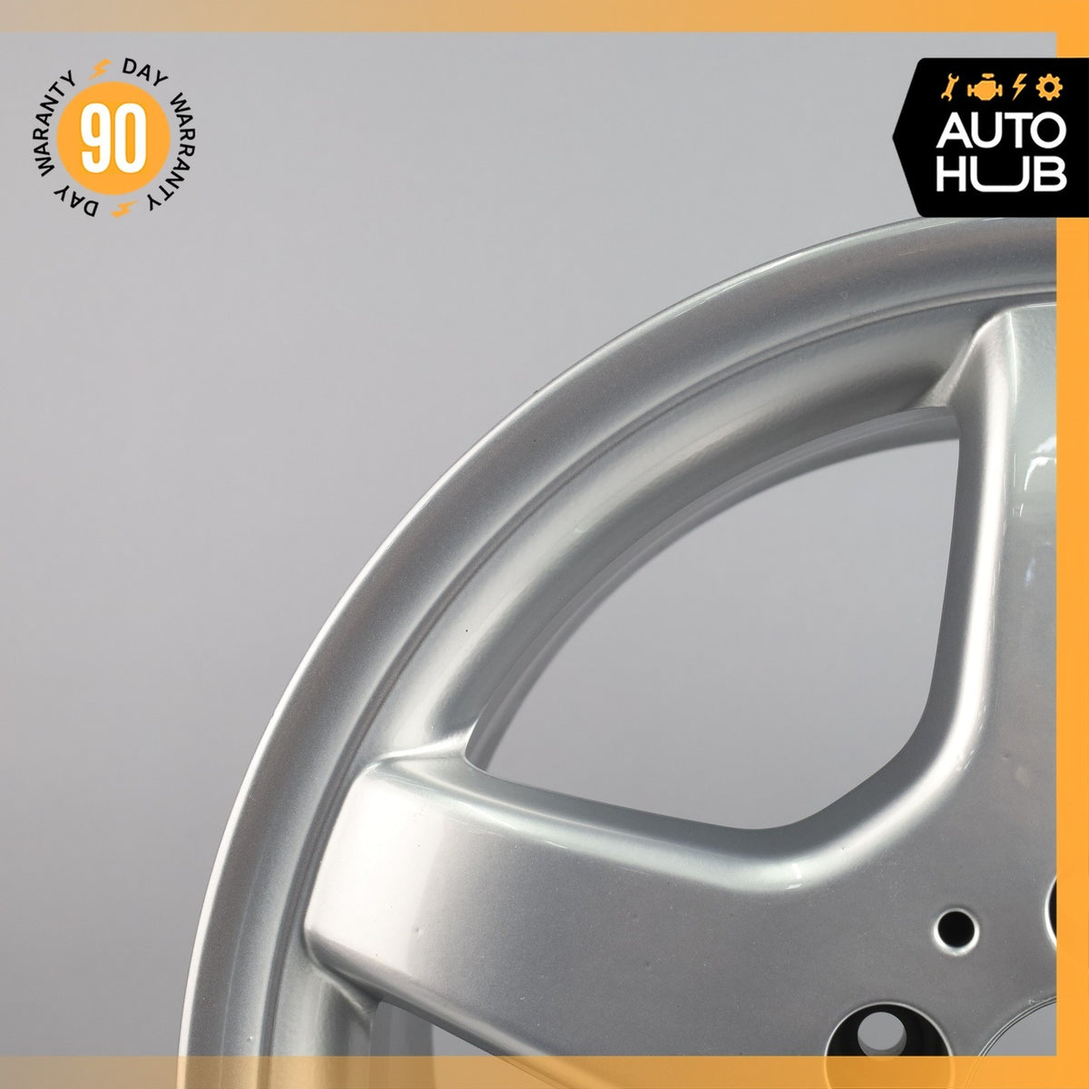 Mercedes W208 CLK430 SLK320 7.5 x 17 17" Front Wheel Rim Chrome 1704011302 OEM - photo 3