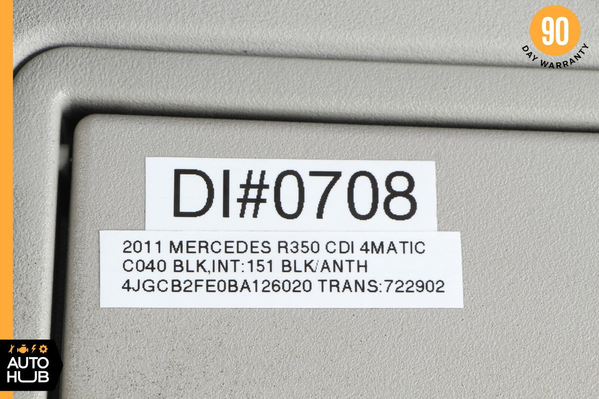 09-13 Mercedes W251 R350 R320 Front Left Driver Sun Visor Sun Shade Gray OEM - photo 12