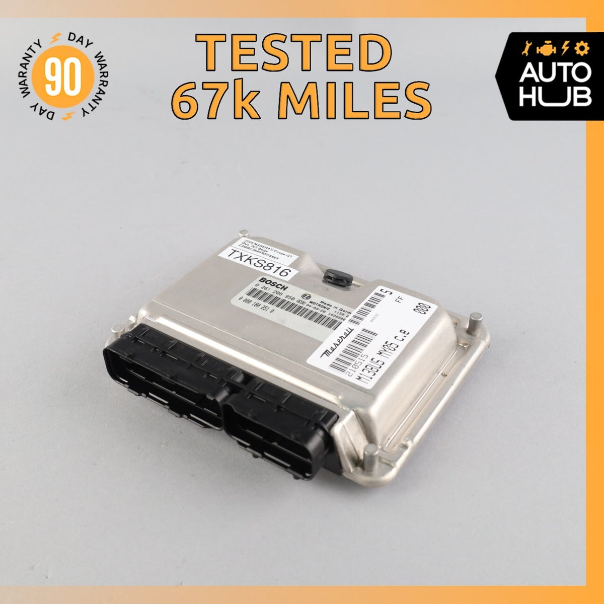 05-07 Maserati M138 4200 Coupe GT 4.2L ECU Engine Control Module Unit OEM 67k - photo 1