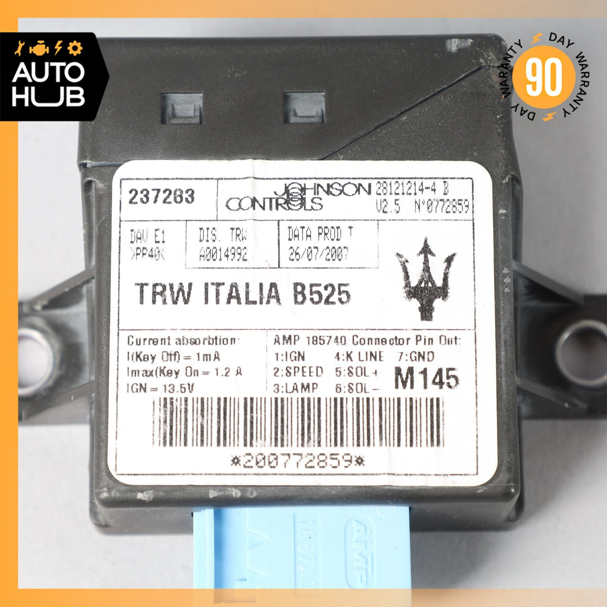 08-19 Maserati GranTurismo Power Steering Chassis Control Module Unit OEM 76k - photo 7