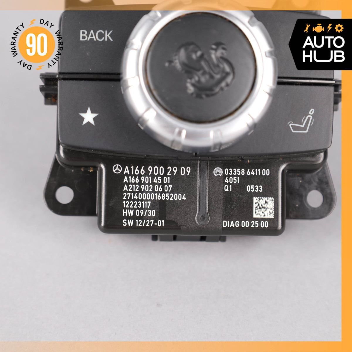 Mercedes X166 GL550 Console Head Unit Controller Knob Multi Switch OEM - photo 3