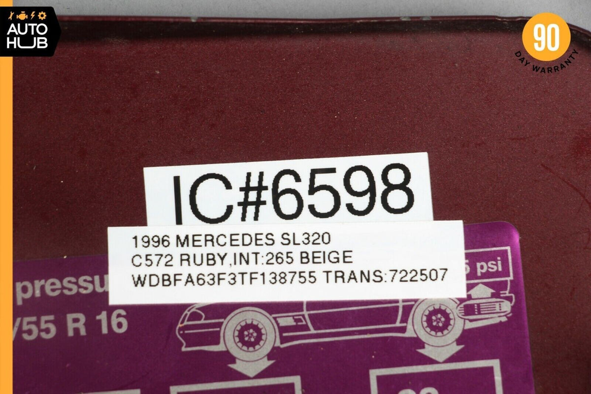 90-02 Mercedes R129 SL320 SL500 SL600 Fuel Gas Tank Door Lid Cover OEM - photo 7