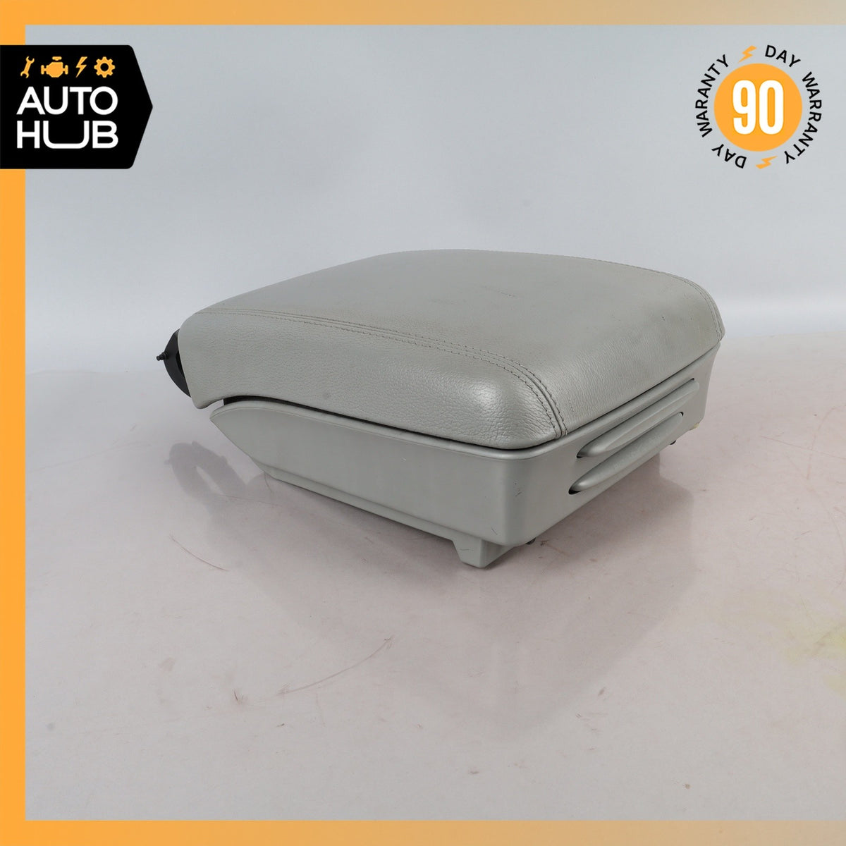 03-10 Porsche Cayenne 955 Front Center Console Armrest Arm Rest Leather Gray OEM - photo 6