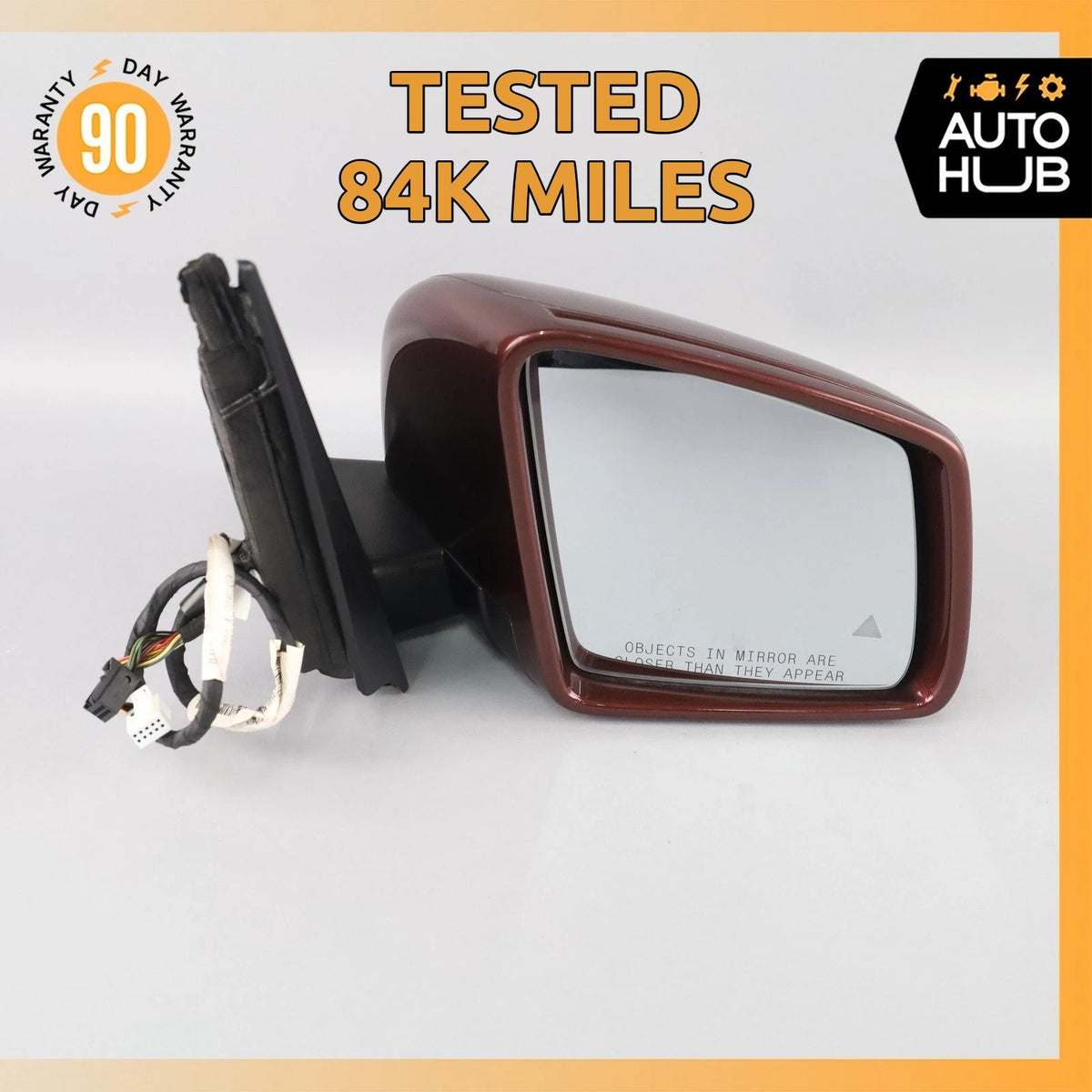 12-16 Mercedes W166 ML350 GL450 Right Rear View Door Mirror w/ Blind Spot OEM - photo 1