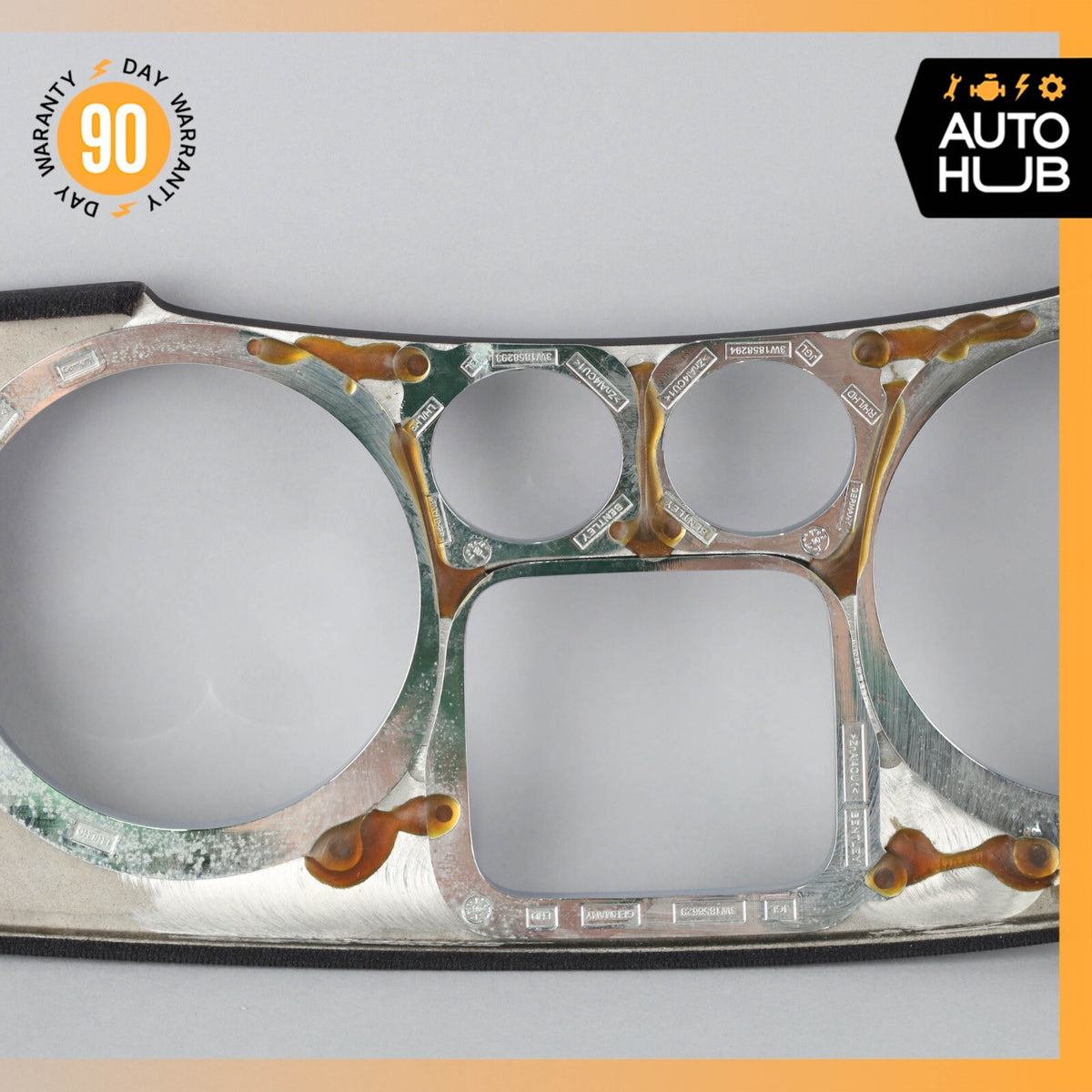 03-13 Bentley Continental GTC GT Dash Panel Speedometer Bezel Trim Wood OEM - photo 11
