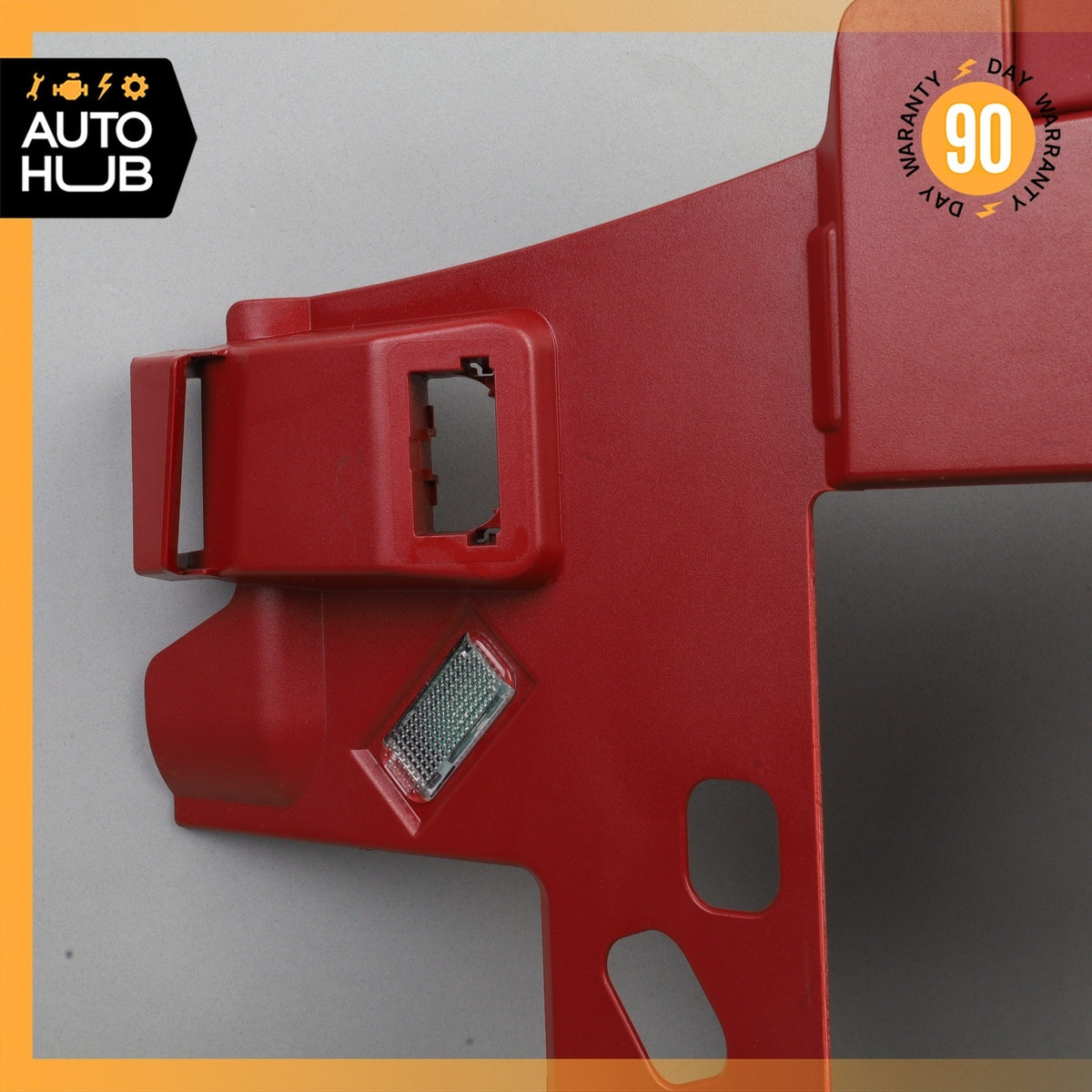 15-18 Porsche Macan 95B Dashboard Left Knee Cover Panel Trim Leather Red OEM - photo 13