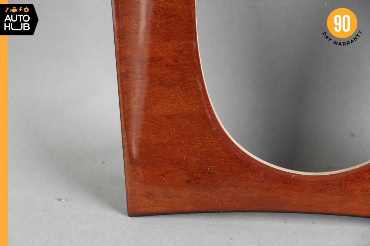 03-06 Mercedes W220 S430 S500 Center Console Shifter Bezel Trim Wood OEM - photo 6