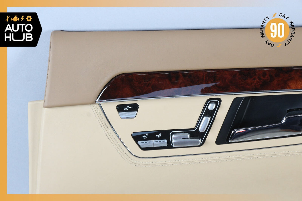 07-09 Mercedes W221 S600 Rear Right Passenger Side Interior Door Panel Beige OEM - photo 2