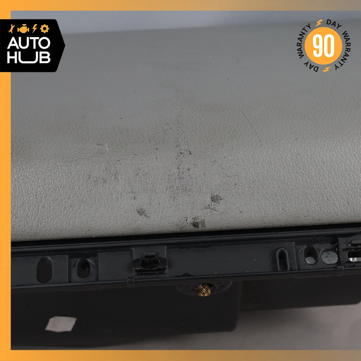 Porsche Cayenne 955 Dashboard Glove Box Compartment Leather Gray 7L5857095P OEM - photo 15