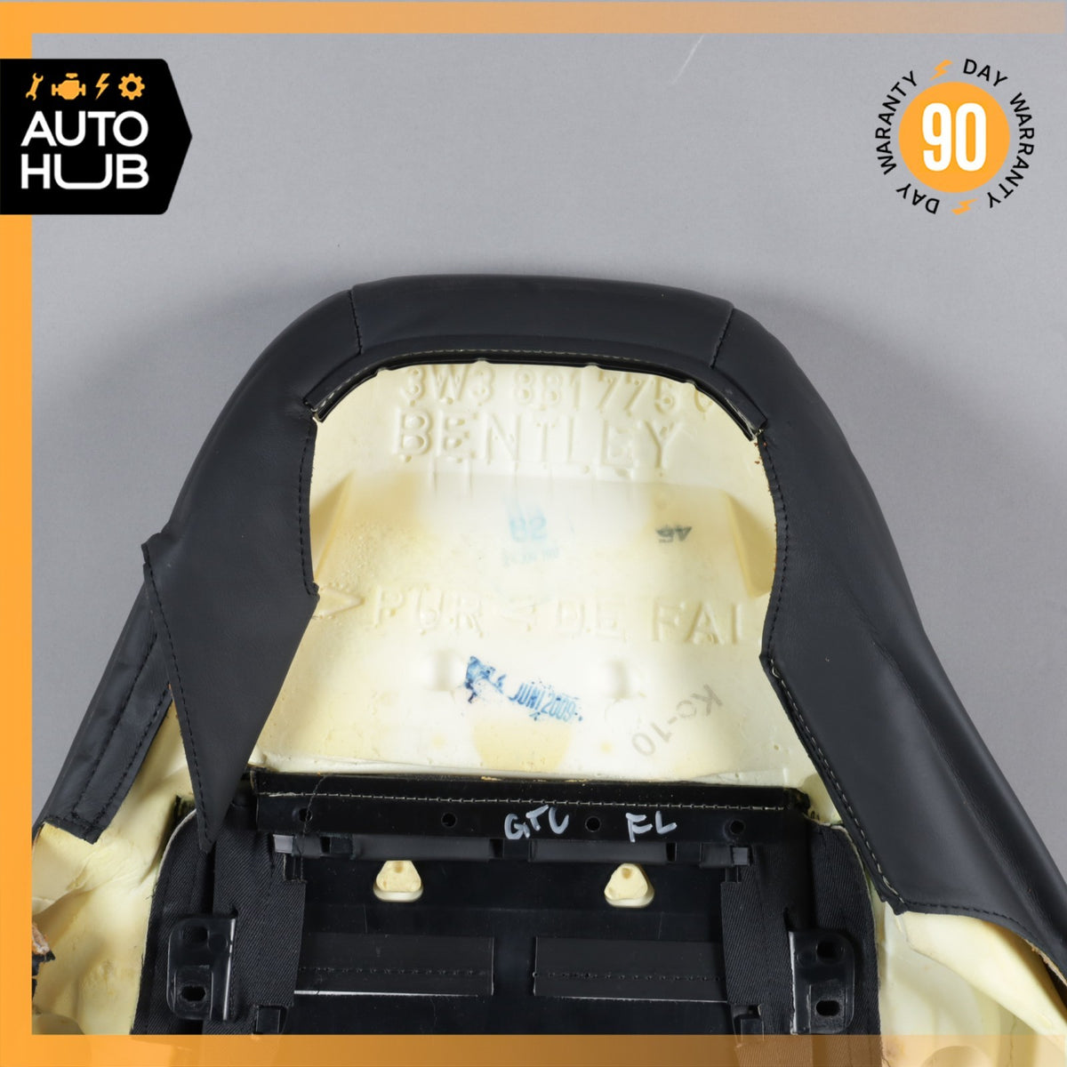 07-11 Bentley Continental GTC GT Front Left Side Top Upper Seat Cushion OEM - photo 12