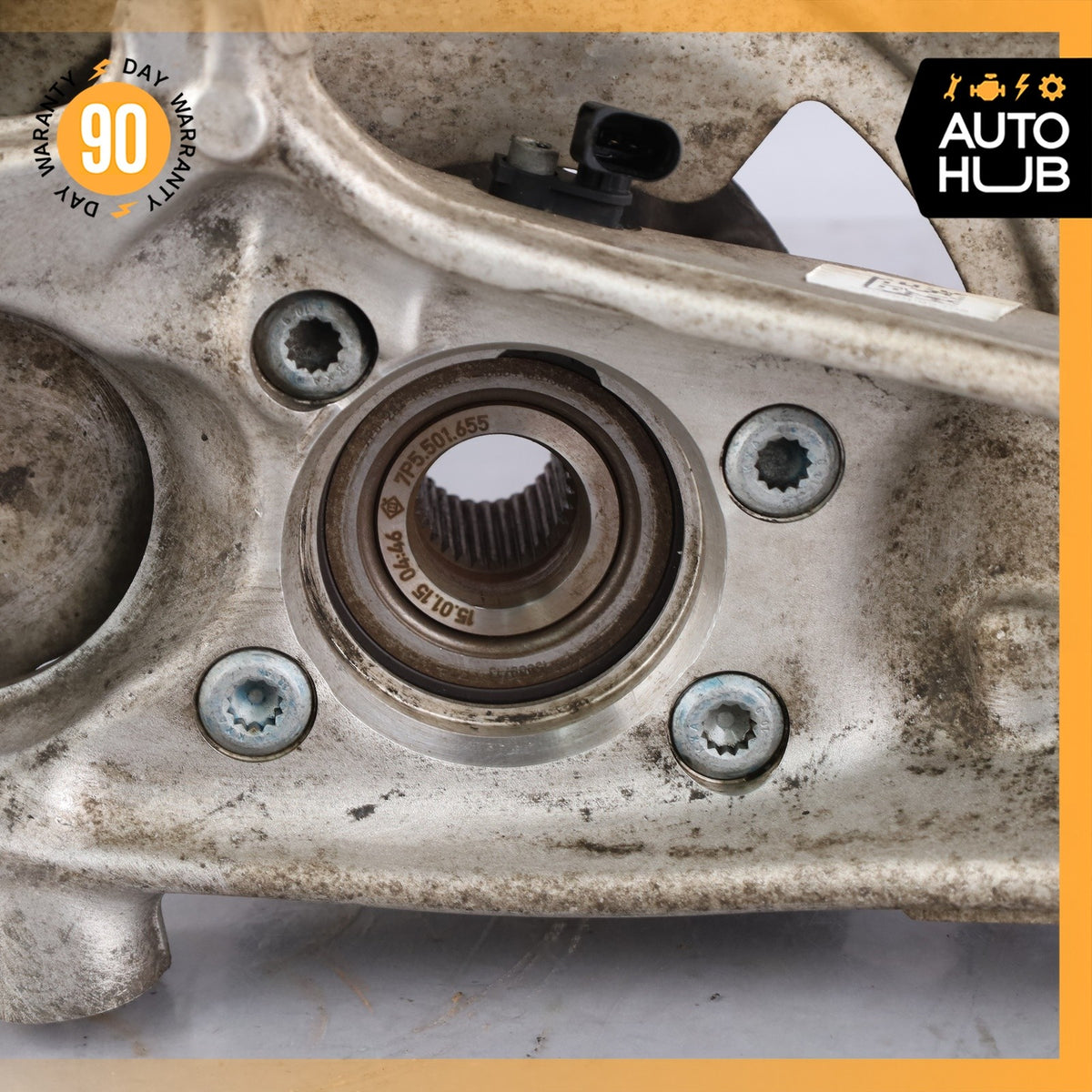 11-18 Porsche Cayenne 958 Front Left Driver Side Knuckle Spindle 7P0407245A OEM - photo 13