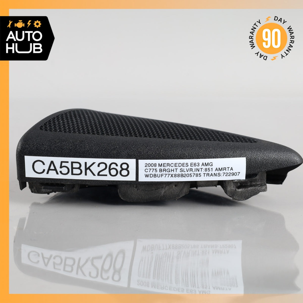 07-09 Mercedes W211 E63 AMG E550 Front Left Tweeter Speaker Cover Black OEM - photo 12