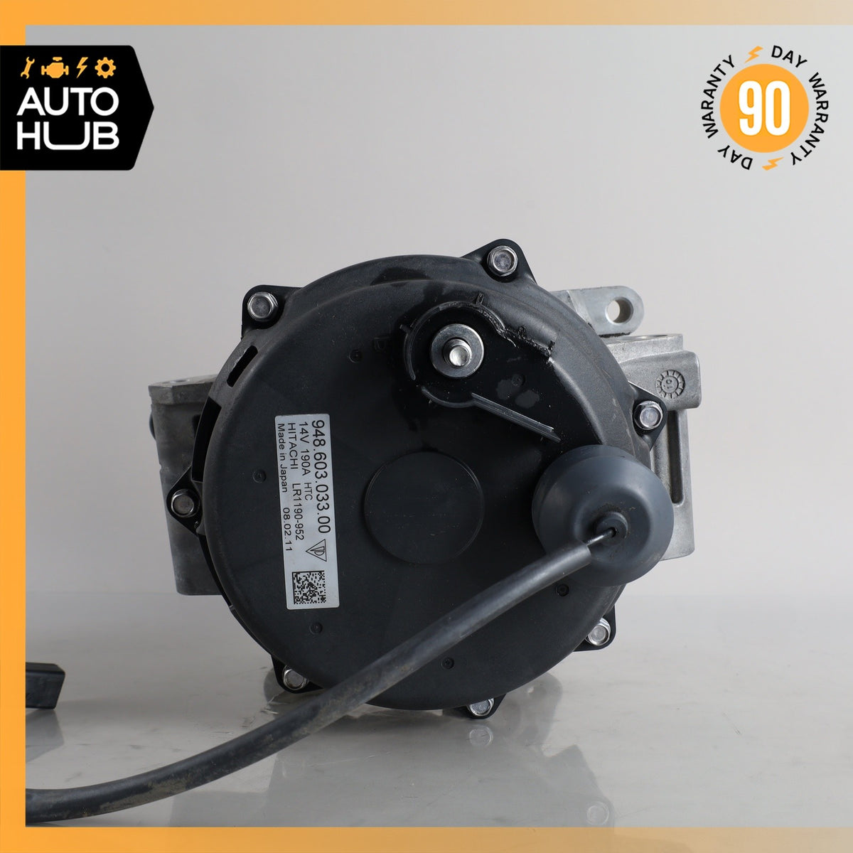 11-18 Porsche Cayenne 958 Engine Generator Alternator 190A 94860303300 OEM - photo 7