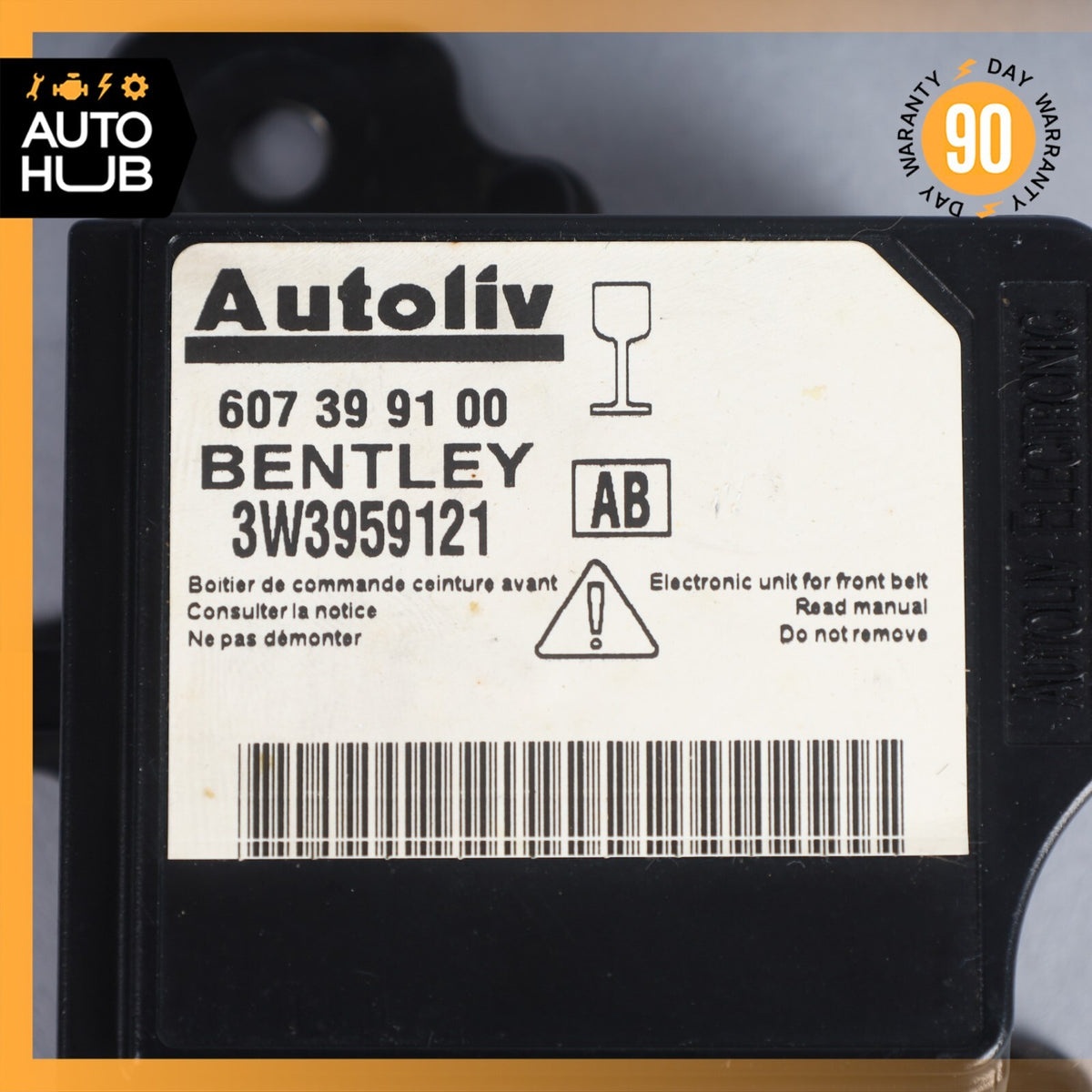 03-10 Bentley Continental GT GTC Safety Bag Sensor SRS Control Module OEM - photo 7