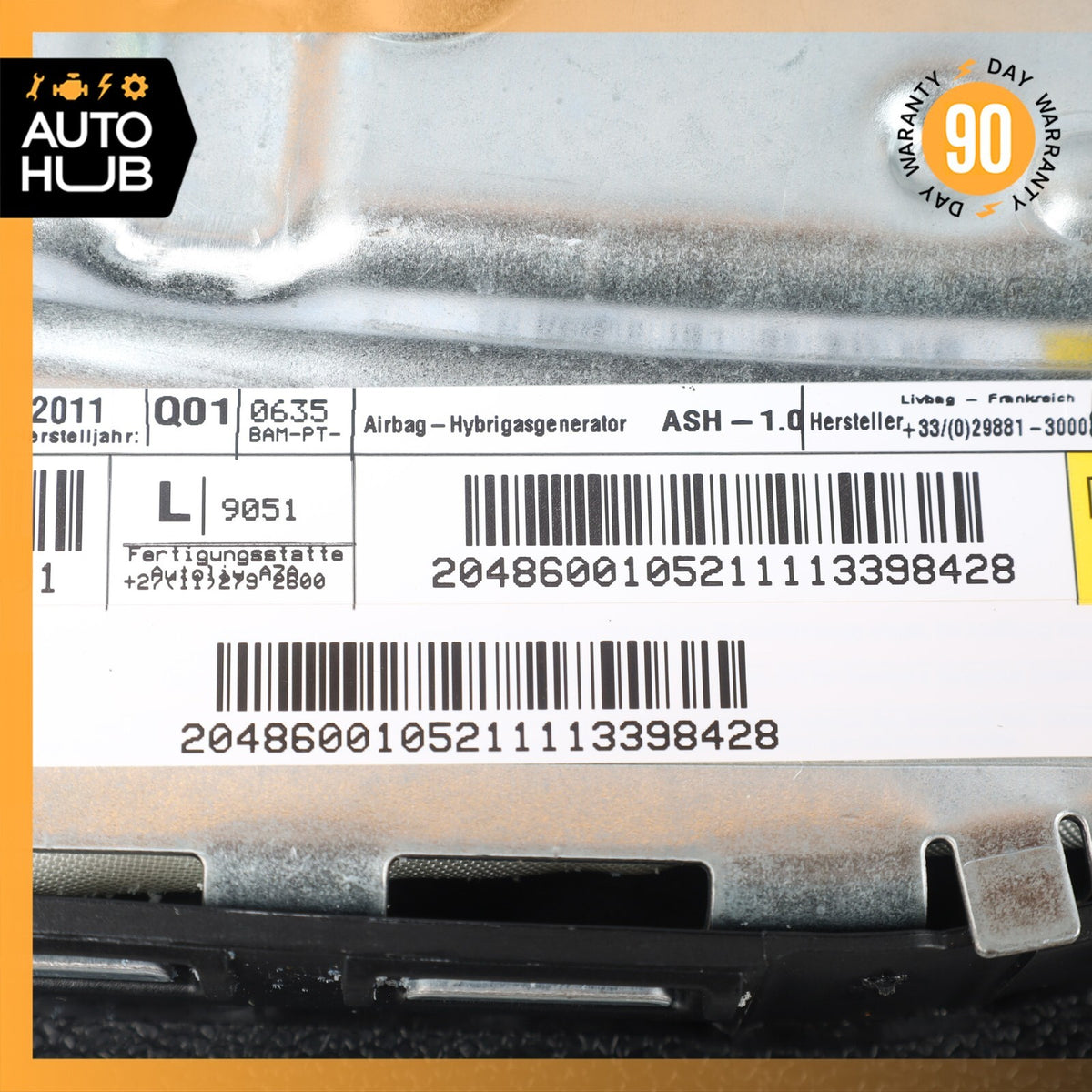 08-15 Mercedes W204 C300 GLK350 Seat Airbag Air Bag SRS Front Left Side OEM - photo 11