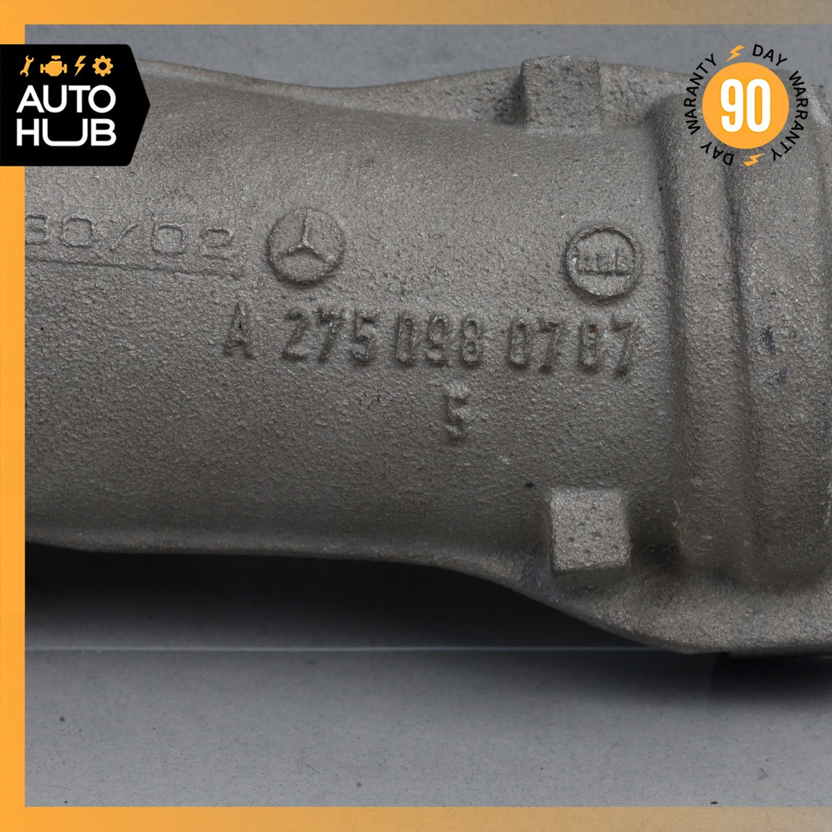 03-12 Mercedes W215 CL600 S600 Turbocharger Hose Pipe Left 2750980707 OEM - photo 3