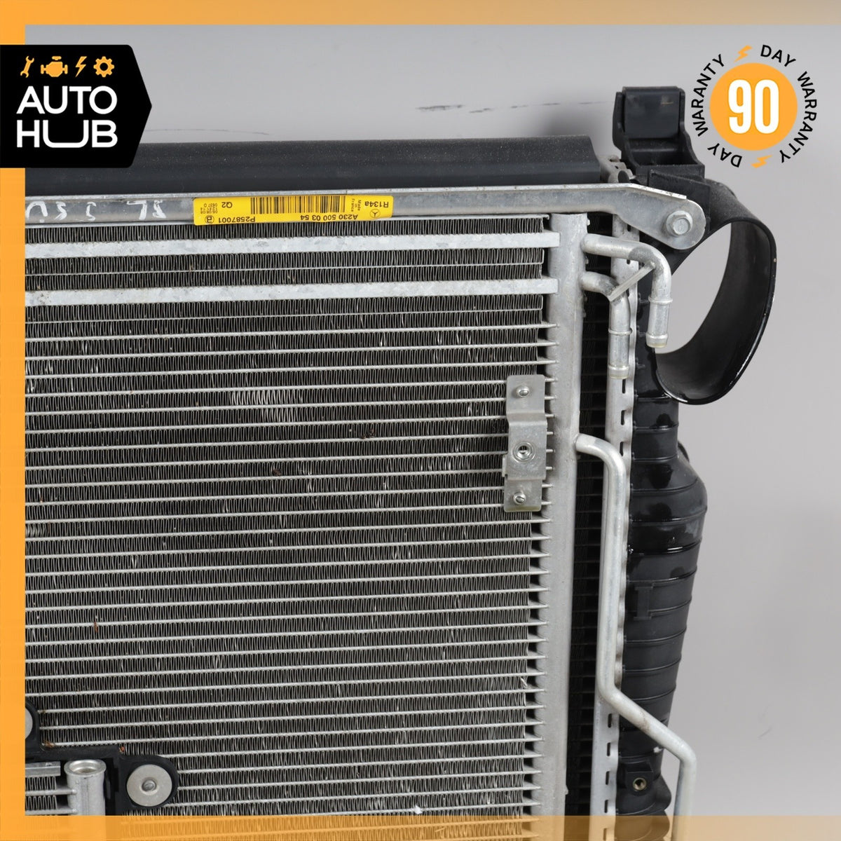 07-12 Mercedes R230 SL550 Engine Cooling Radiator A/C Condensor Oil Cooler OEM - photo 11