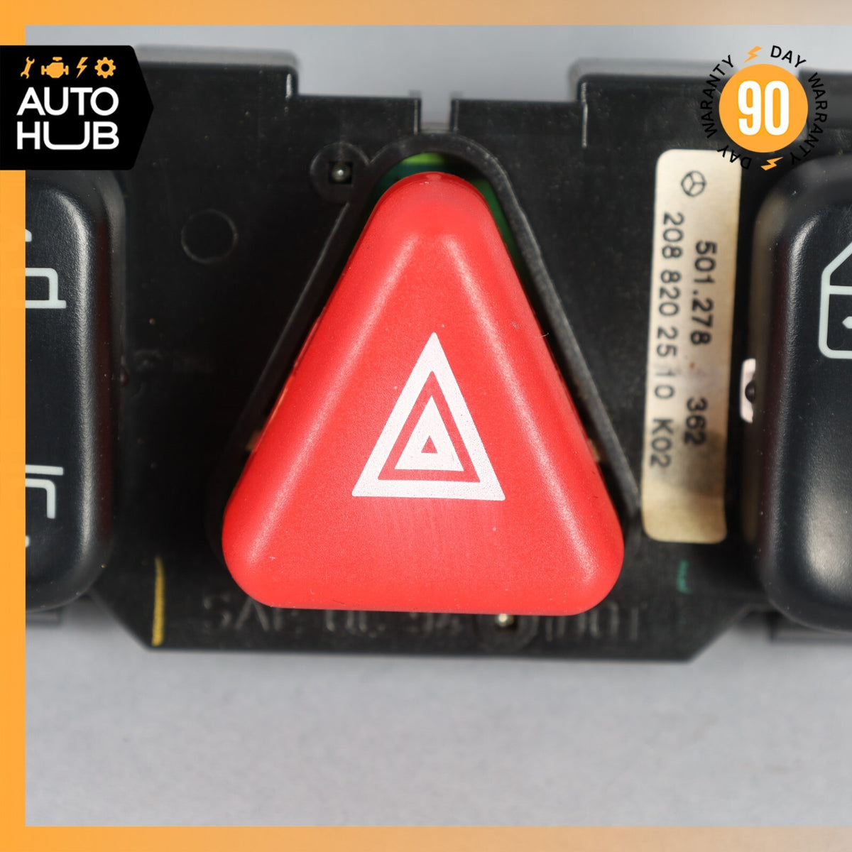 98-03 Mercedes W208 CLK430 CLK320 Hazard Door Lock Switch Control Panel OEM - photo 4