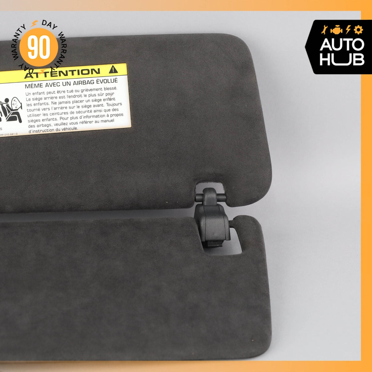 11-14 Porsche Cayenne 958 Turbo Sun Visor Sunvisor Left Side Suede OEM - photo 7