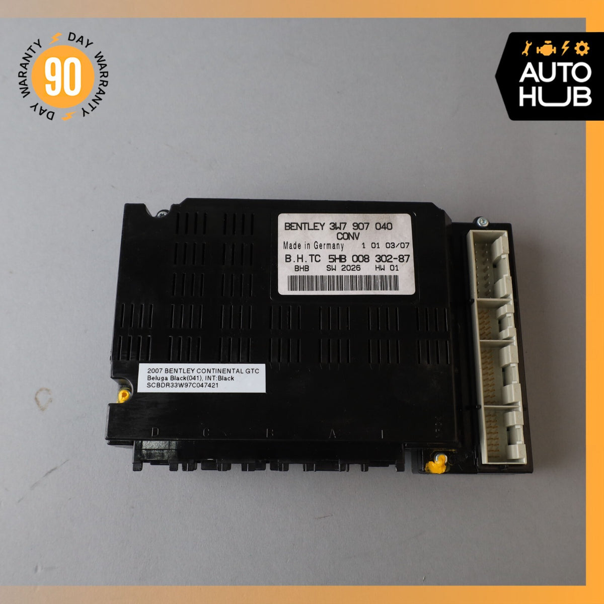 03-13 Bentley Continental GTC GT AC A/C Heater Control Module OEM 52k - photo 7