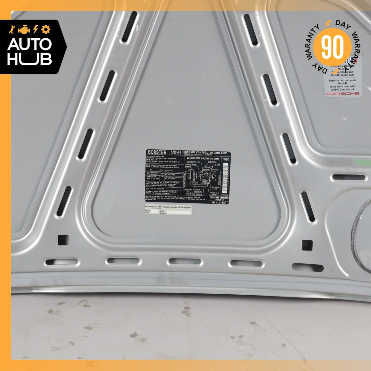 97-04 Porsche Boxster 986 Rear Trunk Lid Panel Silver OEM - photo 14