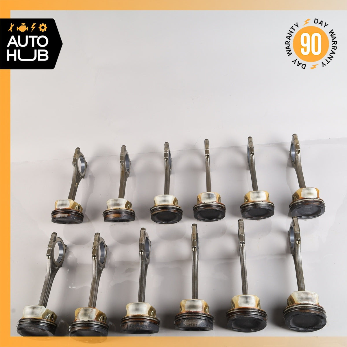 03-13 Bentley Continental GTC GT 6.0L Engine Motor Piston Connecting Rod Set 40k - photo 4