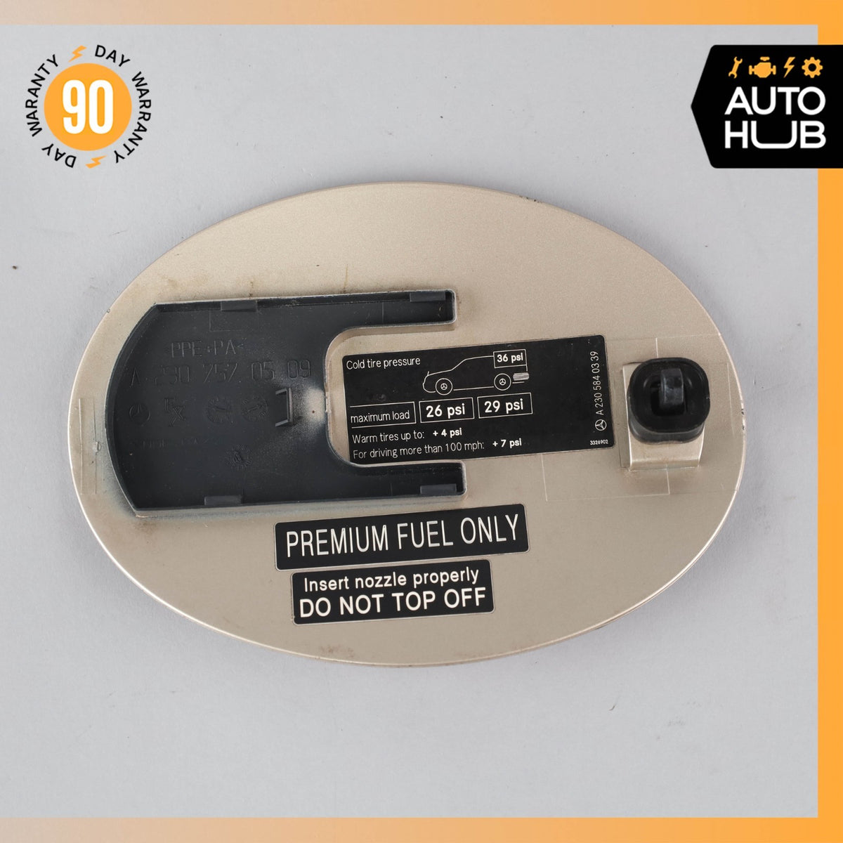 03-12 Mercedes R230 SL500 SL55 AMG Fuel Filler Gas Tank Door Flap Lid OEM - photo 10