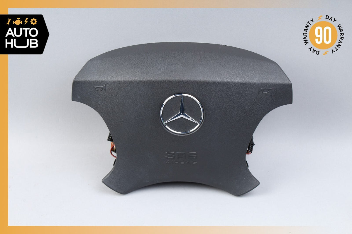 00-06 Mercedes W220 S500 CL500 S55 AMG Steering Wheel Air Bag Airbag Black OEM - photo 1