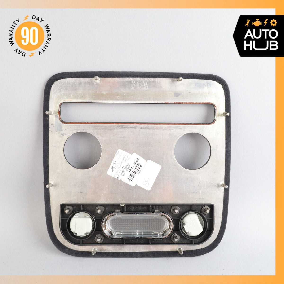 03-10 Bentley Continental GT Coupe Rear Overhead Dome Light Trim Wood OEM 73k - photo 8