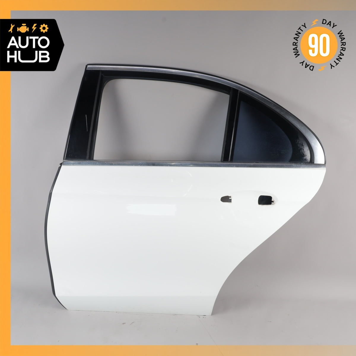 17-23 Mercedes W213 E300 E400 Rear Left Driver Side Door Shell White OEM - photo 1