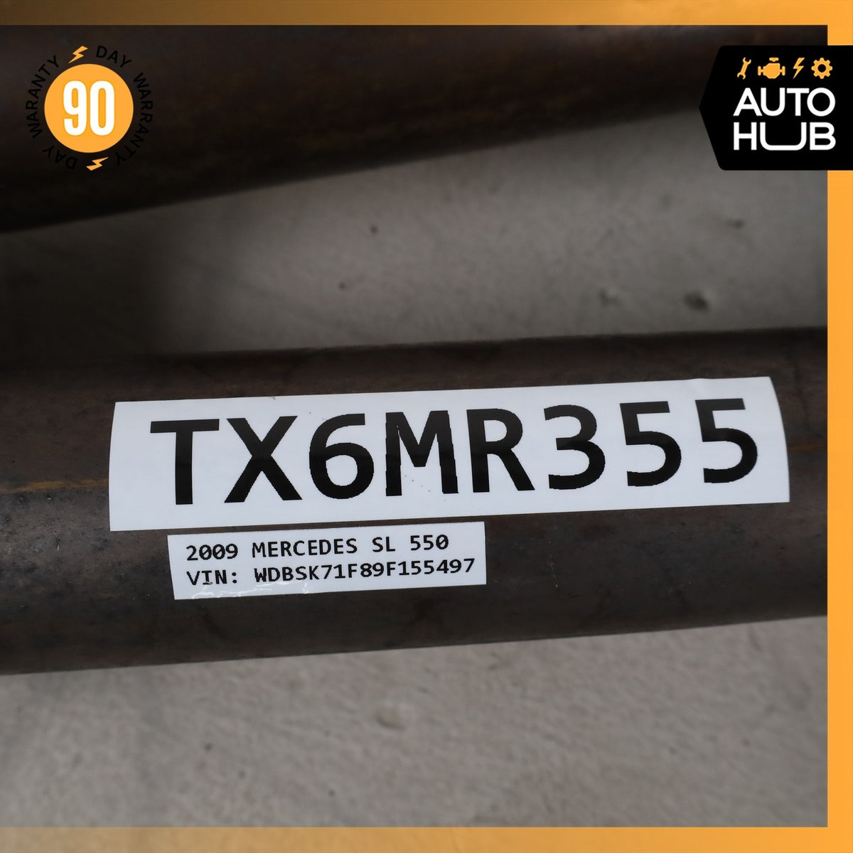 Mercedes R230 SL550 Engine Left & Right Side Exhaust Downpipe Set of 2 OEM 90k - photo 23