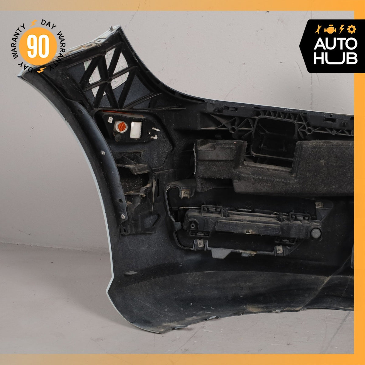 12-14 Mercedes W204 C250 C300 AMG Sport Front Bumper Cover Assembly White OEM - photo 17