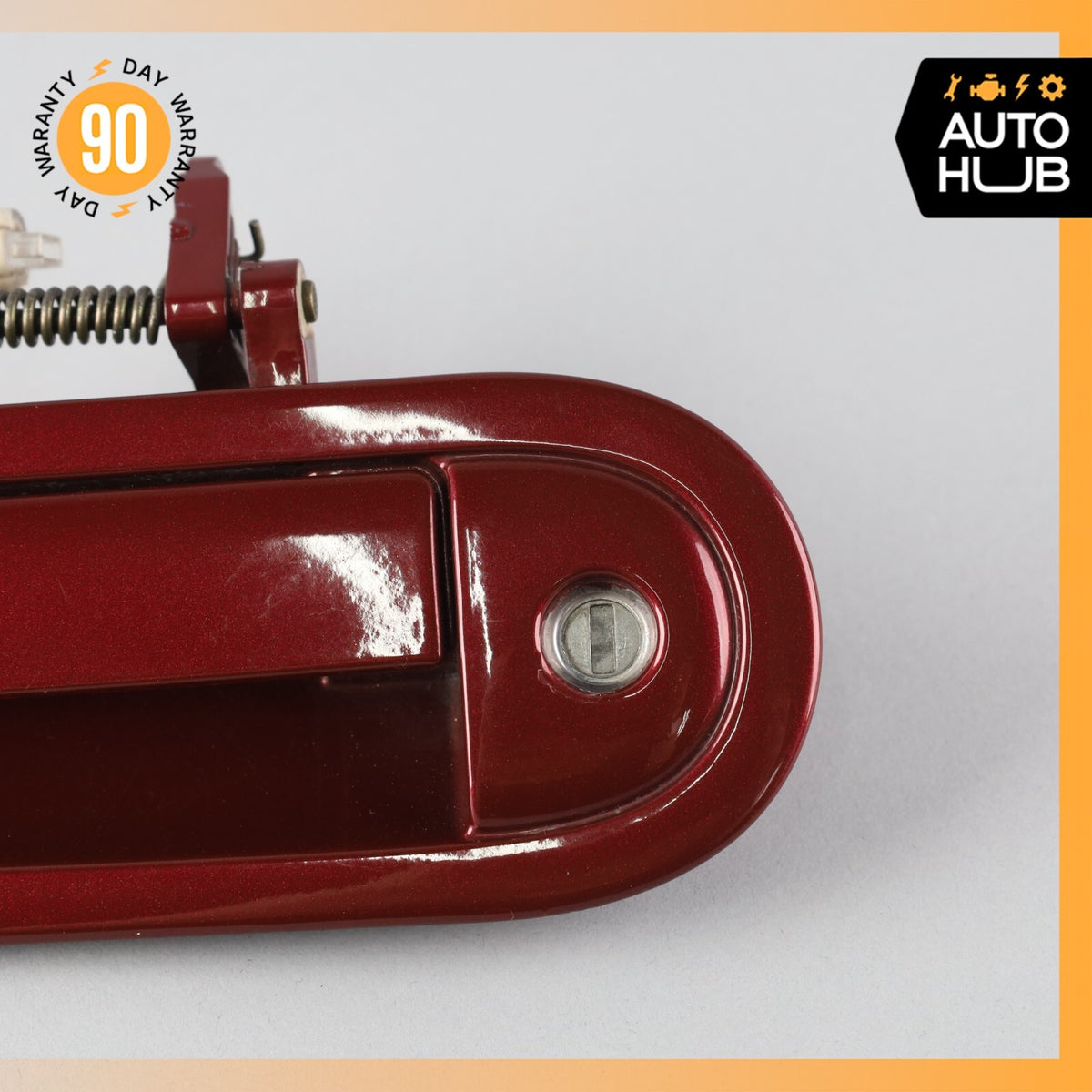 02-05 Ford Thunderbird Left Driver Side Exterior Door Handle Red OEM 80k - photo 3