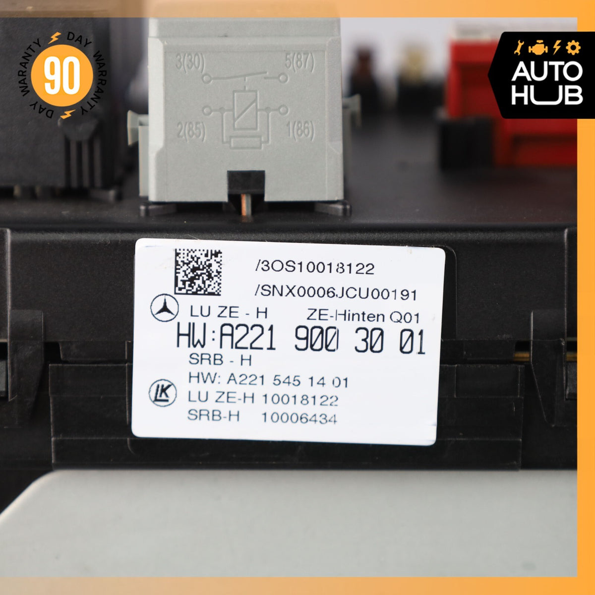 10-13 Mercedes W221 S550 S63 AMG Rear Sam Fuse Box Relay Module Control OEM - photo 8