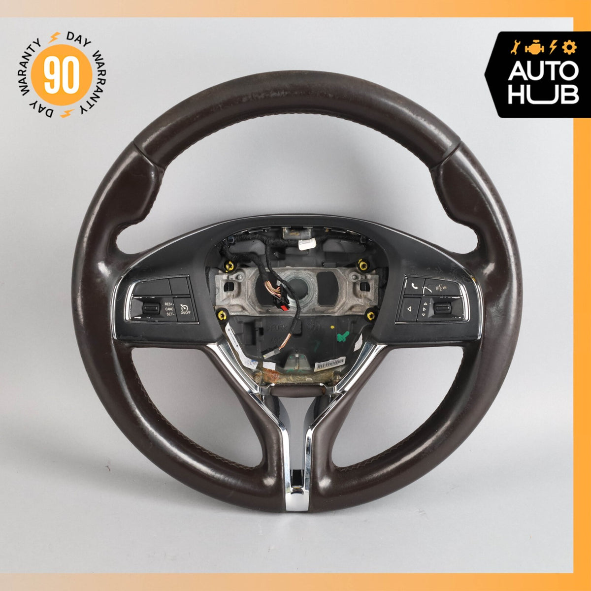 14-20 Maserati Quattroporte M156 S Q4 Ghibli M157 Steering Wheel Brown OEM - photo 1