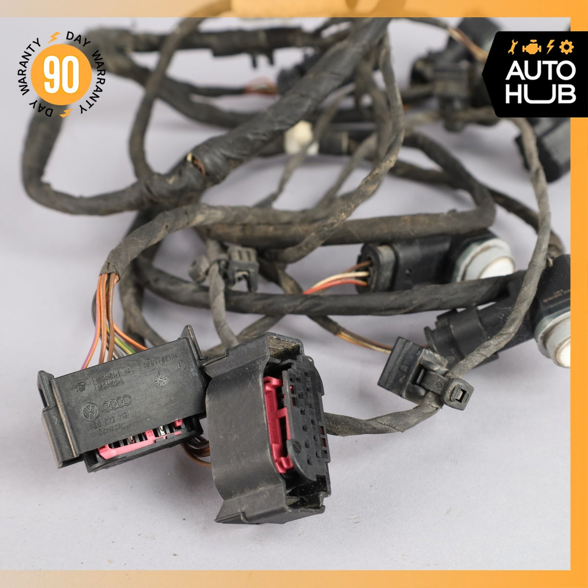 11-14 Audi D4 A8L Rear Bumper Wire Harness w/ PDC Parking Sensors OEM - photo 7