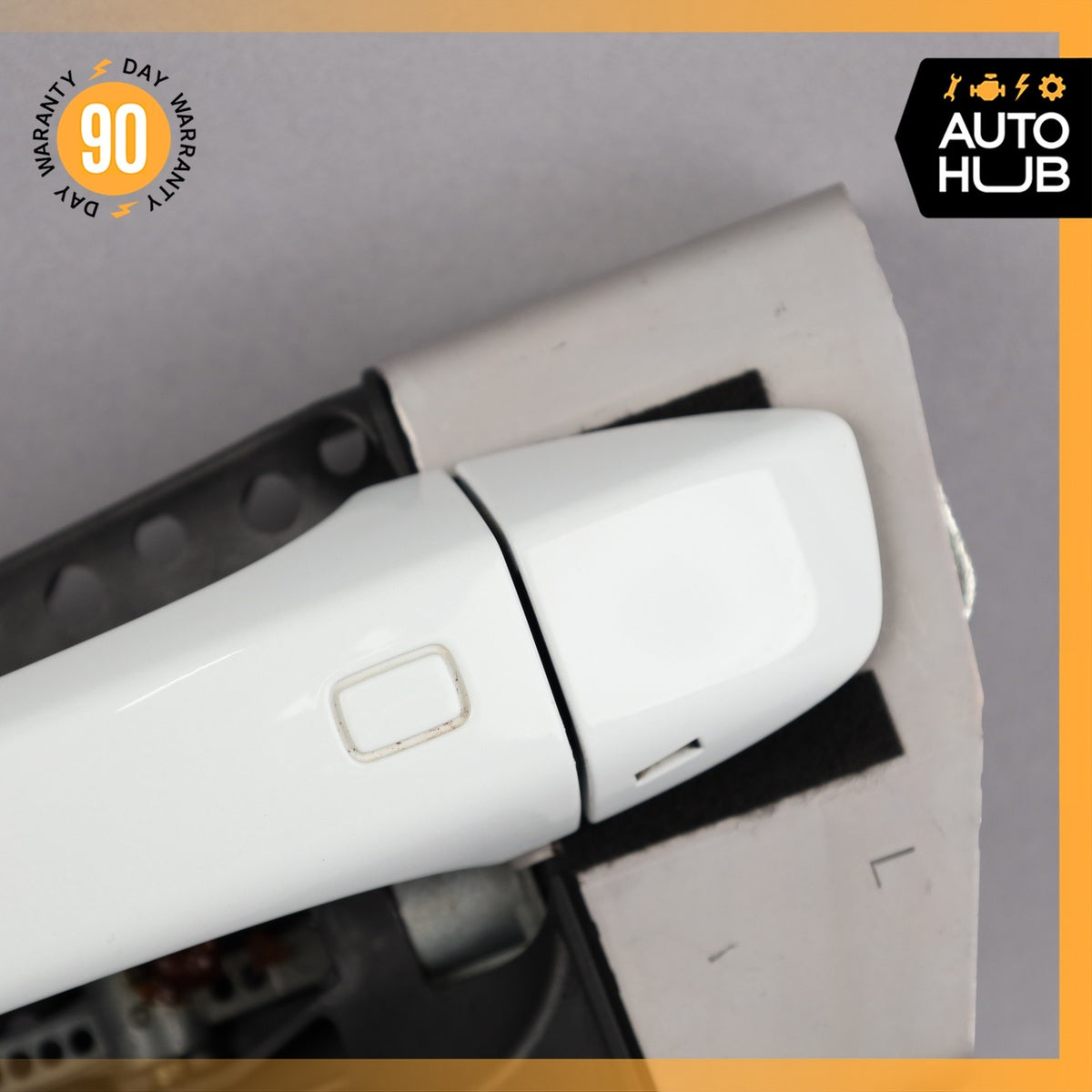 17-19 Audi 4M Q7 Front Left Driver Side Exterior Door Handle White OEM 87k - photo 3
