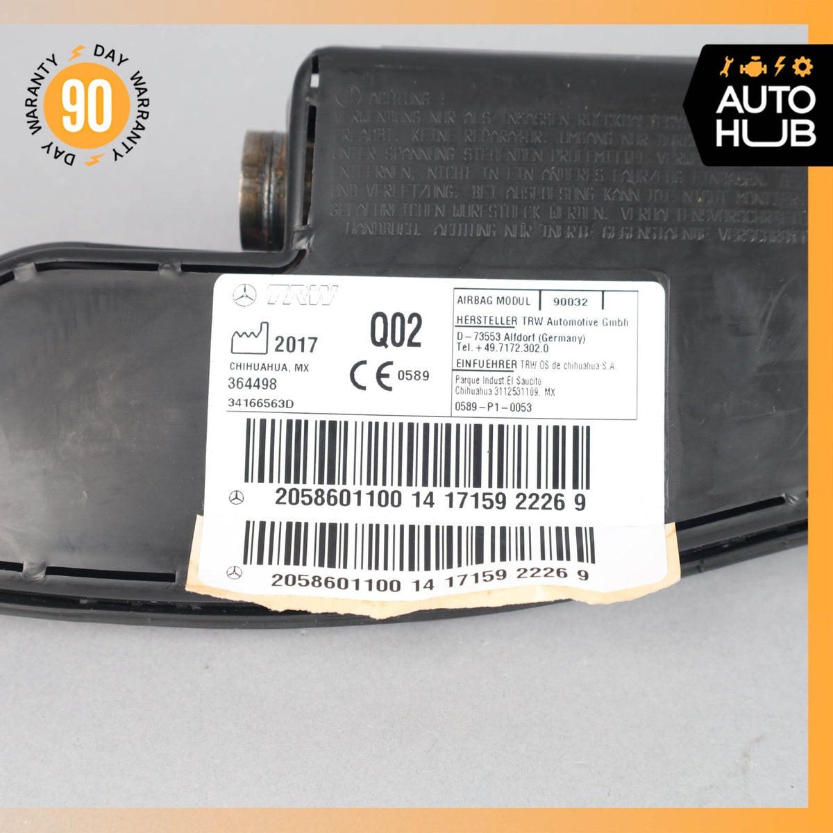 15-21 Mercedes W205 C300 C43 AMG Right Passenger Seat Airbag Air Bag OEM 67k - photo 8