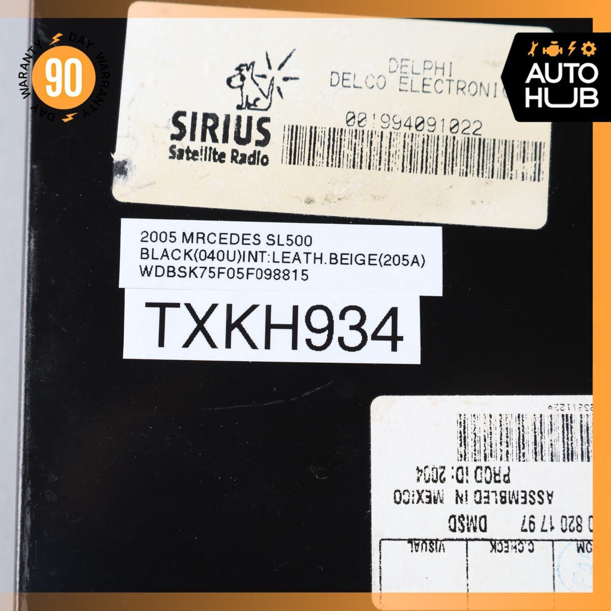 03-08 Mercedes R230 SL500 CL500 Sirius Satellite Radio Receiver 2208201797 OEM - photo 7