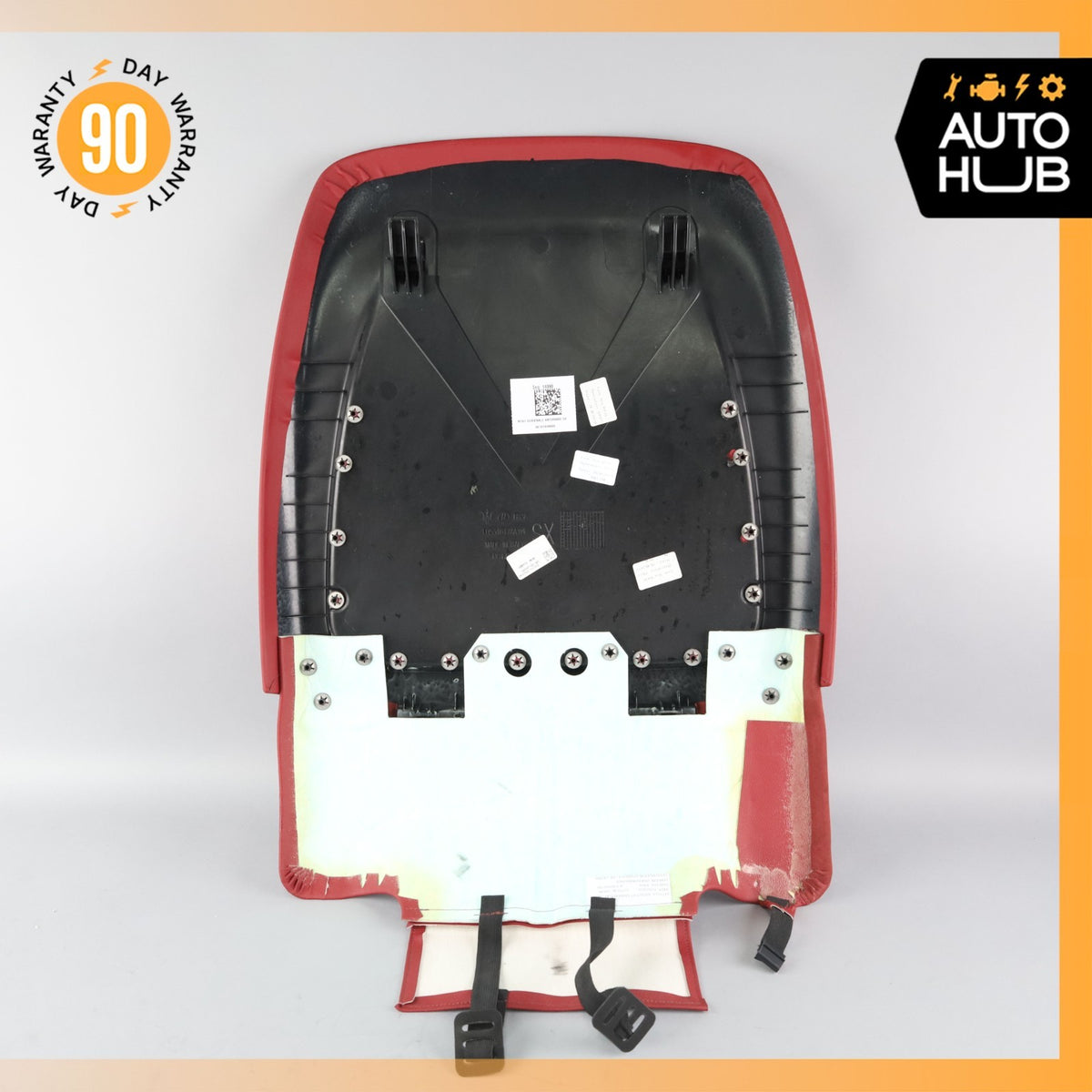 17-24 Maserati Levante M161 Sport Back Panel Seat Cover Front Left Side Red OEM - photo 10