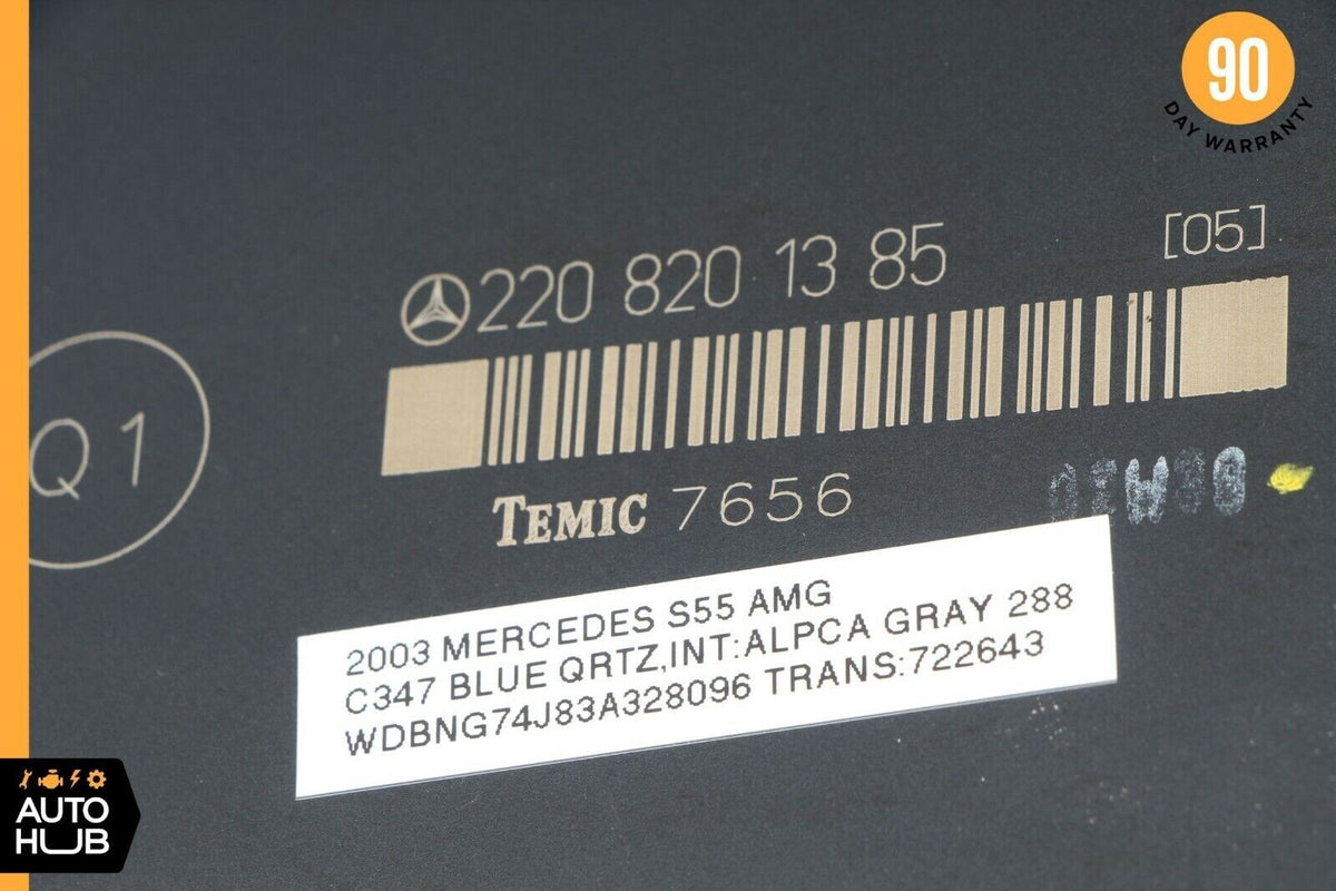 02-06 Mercedes W220 S55 AMG S430 S500 Rear Seat Control Module 2208201385 OEM - photo 8