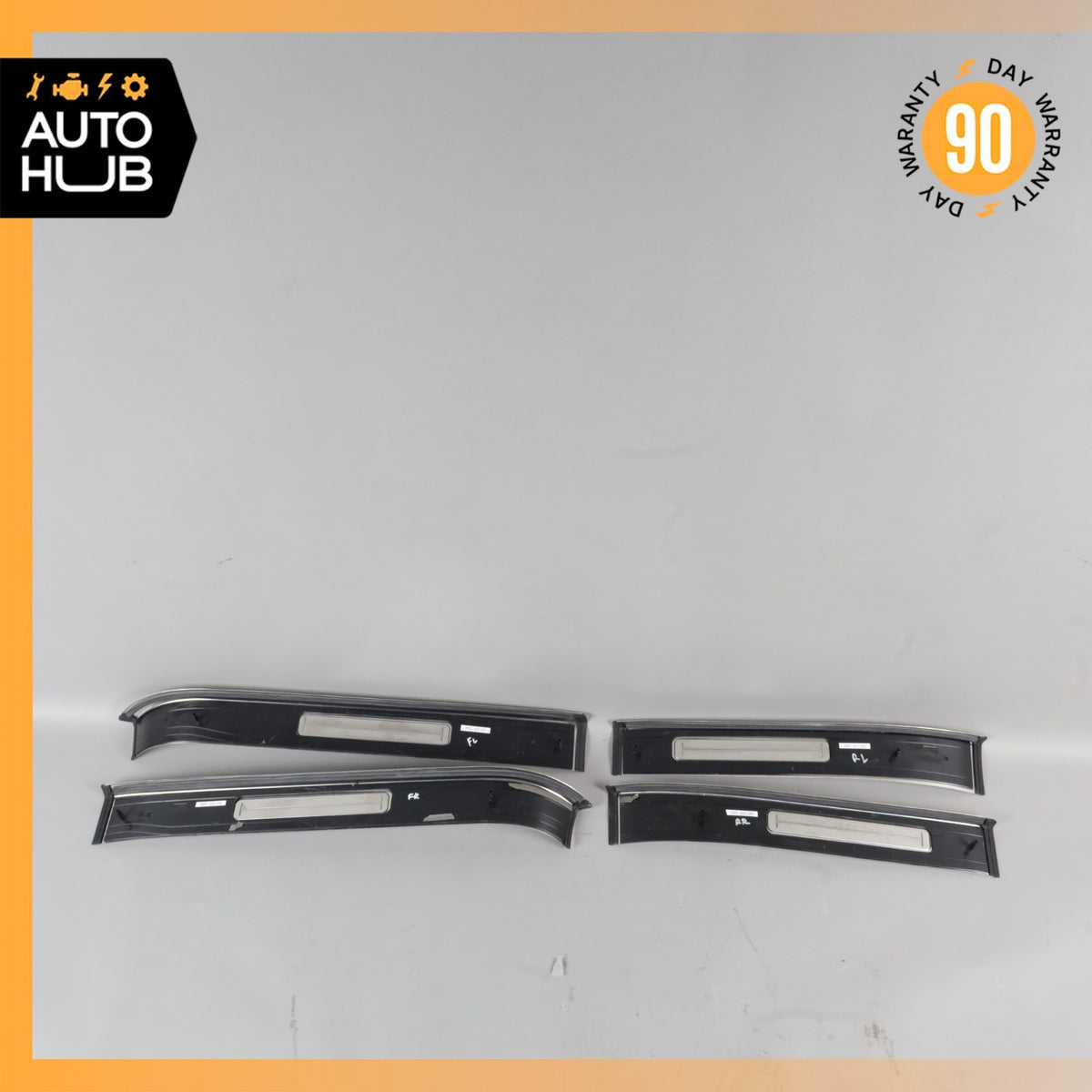 14-18 Bentley Flying Spur Front & Rear Side Door Step Sill Set OEM 40k - photo 11